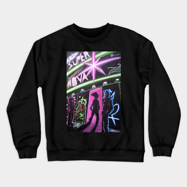 Super Nova Club Crewneck Sweatshirt by Space Spector